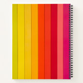 Vibrant Color Aesthetic Pattern ノートブック (裏面)