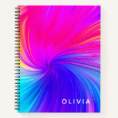 Vibrant Color Aesthetic Pattern ノートブック (正面)