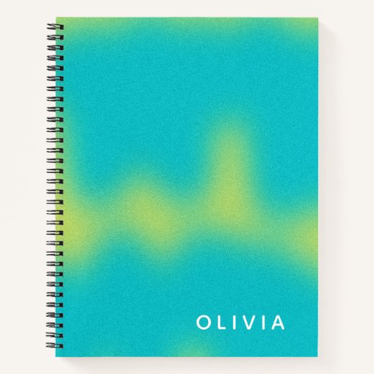 Vibrant Color Aesthetic Pattern ノートブック (正面)
