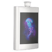 Vibrant Color Glowing Jellyfish フラスク (右)