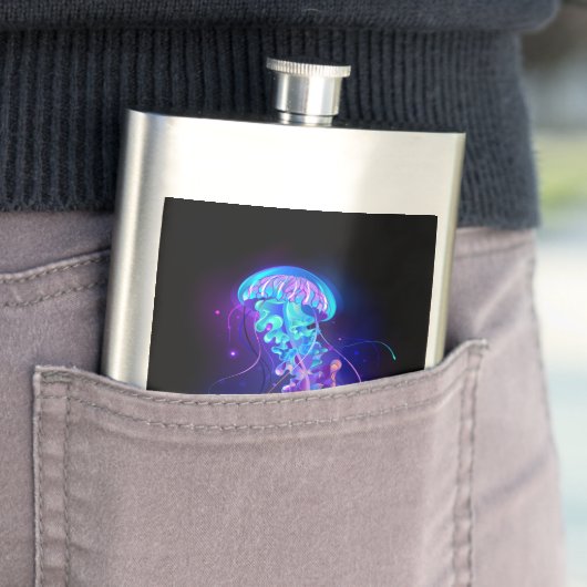 Vibrant Color Glowing Jellyfish フラスク (インサイチュ)