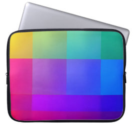 Vibrant Color Grid Laptop Sleeve ラップトップスリーブ
