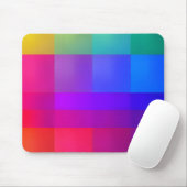 Vibrant Color Grid Mousepad マウスパッド (マウス)