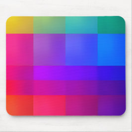 Vibrant Color Grid Mousepad マウスパッド