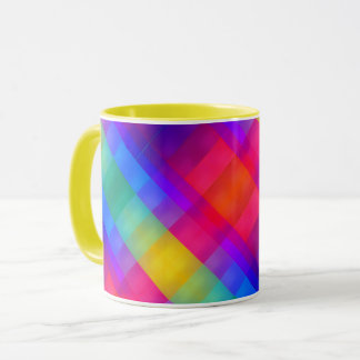 Vibrant Color Grid Mug マグカップ
