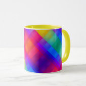 Vibrant Color Grid Mug マグカップ (正面右)
