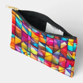 Vibrant Color Tile Mosaic アクセサリーポーチ (見開き)