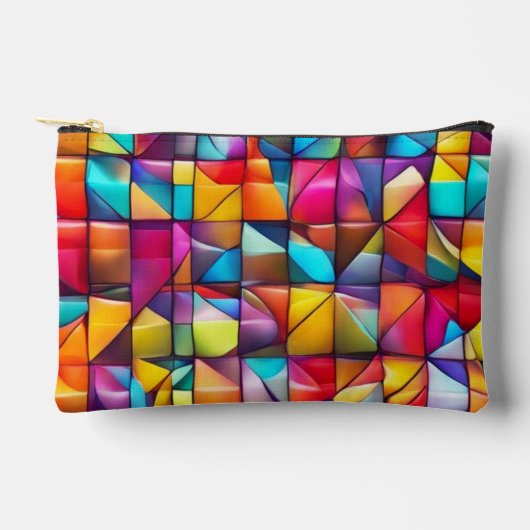 Vibrant Color Tile Mosaic アクセサリーポーチ (正面)