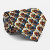 Vibrant Colorful Bison Buffalo Wildlife Nature Art ネクタイ (ロール)