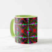Vibrant Colorful Combo Mug – ぴったりのサイズ、デジタル マグカップ (正面左)