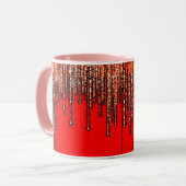 Vibrant Colorful Combo Mug – ぴったりのサイズ、デジタル マグカップ (正面左)