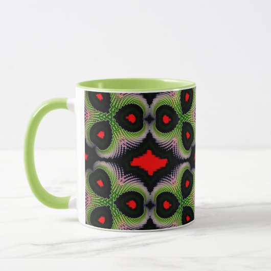 Vibrant Colorful Combo Mug – ぴったりのサイズ、デジタル マグカップ (左)