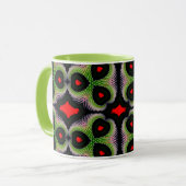 Vibrant Colorful Combo Mug – ぴったりのサイズ、デジタル マグカップ (正面左)