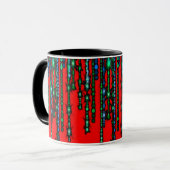Vibrant Colorful Combo Mug – ぴったりのサイズ、デジタル マグカップ (正面左)