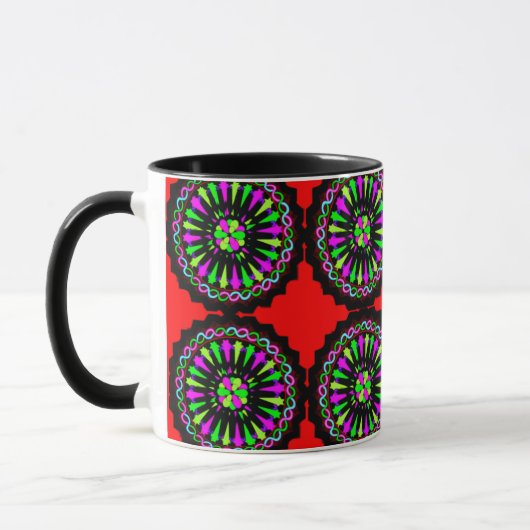 Vibrant Colorful Combo Mug – ぴったりのサイズ、デジタル マグカップ (左)