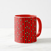 Vibrant Colorful Combo Mug – ぴったりのサイズ、デジタル マグカップ (正面右)