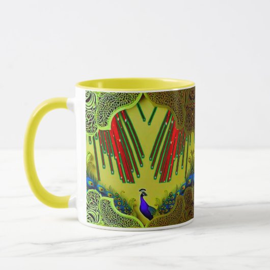 Vibrant Colorful Combo Mug – ぴったりのサイズ、デジタル マグカップ (左)