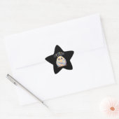 Vibrant Colorful Owl with Text 星シール (封筒)