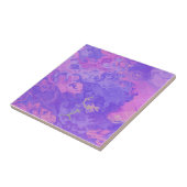 Vibrant Colorful painted ink fluid watercolor タイル (側面)