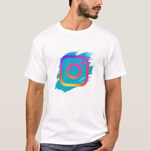 Vibrant Colorful Splash Logo Art - Modern Artistic Tシャツ (正面)