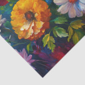 Vibrant Colorful Spring Flowers Decoupage 薄葉紙 (詳細)