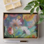 Vibrant Colorful Spring Flowers Decoupage 薄葉紙 (ギフト)