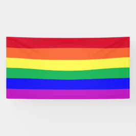 Vibrant Colors Gay Pride Flag Rainbow Stripe Party 横断幕