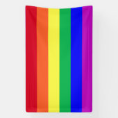 Vibrant Colors LGBT Gay Pride Flag Rainbow Stripes 横断幕 (縦)