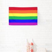 Vibrant Colors LGBT Gay Pride Flag Rainbow Stripes 横断幕 (インサイチュ)