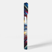 Vibrant Crystal Burst Phone Case Abstract Geometri Case-Mate iPhoneケース (裏面 / 右)