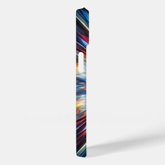 Vibrant Crystal Burst Phone Case Abstract Geometri Case-Mate iPhoneケース (裏面 / 右)