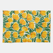 Vibrant Daffodil Kitchen Towels キッチンタオル (横)