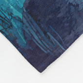 Vibrant Desert Sunset Cactus Bloom Blanket フリースブランケット (角)