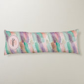 Vibrant Diagonal Brushstroke Pattern (2) ボディピロー (裏面)