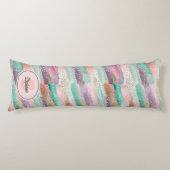 Vibrant Diagonal Brushstroke Pattern (2) ボディピロー (正面)