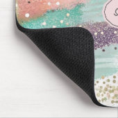 Vibrant Diagonal Brushstroke Pattern (2) マウスパッド (コーナー)