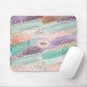 Vibrant Diagonal Brushstroke Pattern (2) マウスパッド (マウス)