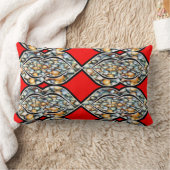 Vibrant Digital Design Lumbar Pillow – ランバークッション (ブランケット)