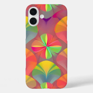Vibrant Digital Print iPhone16 Case - Colorful Dec iPhone 16 Plusケース