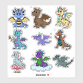 Vibrant Dinosaur Sticker Set for Kids - Fun & Colo シール (シート)