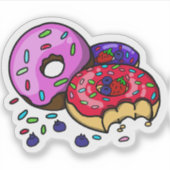   Vibrant Donut Sticker  シール (正面)