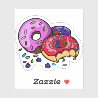   Vibrant Donut Sticker  シール
