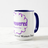 Vibrant Dopamine Decor Empowered IWD 2026 マグカップ (正面右)