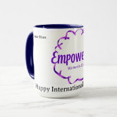 Vibrant Dopamine Decor Empowered IWD 2026 マグカップ (正面左)