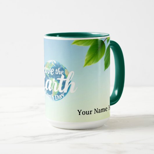 Vibrant Dopamine Eco-Guardians' Embrace マグカップ (正面右)