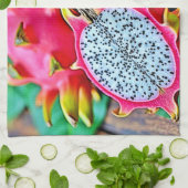 Vibrant Dragon Fruit Beauty Design キッチンタオル (折り畳み)