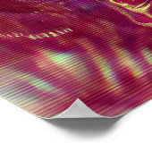 Vibrant Dragon Fruit Lemon Bowl ポスター (角)