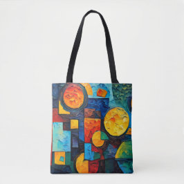 Vibrant Dreams Geometry – Bold Modern Abstract Art トートバッグ