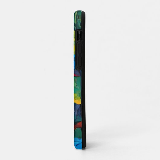 Vibrant Dreams Geometry – Bold Modern Abstract Art Case-Mate iPhoneケース (裏面/左)