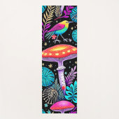 Vibrant Enchanted Forest Mushroom Artwork ヨガマット (正面)